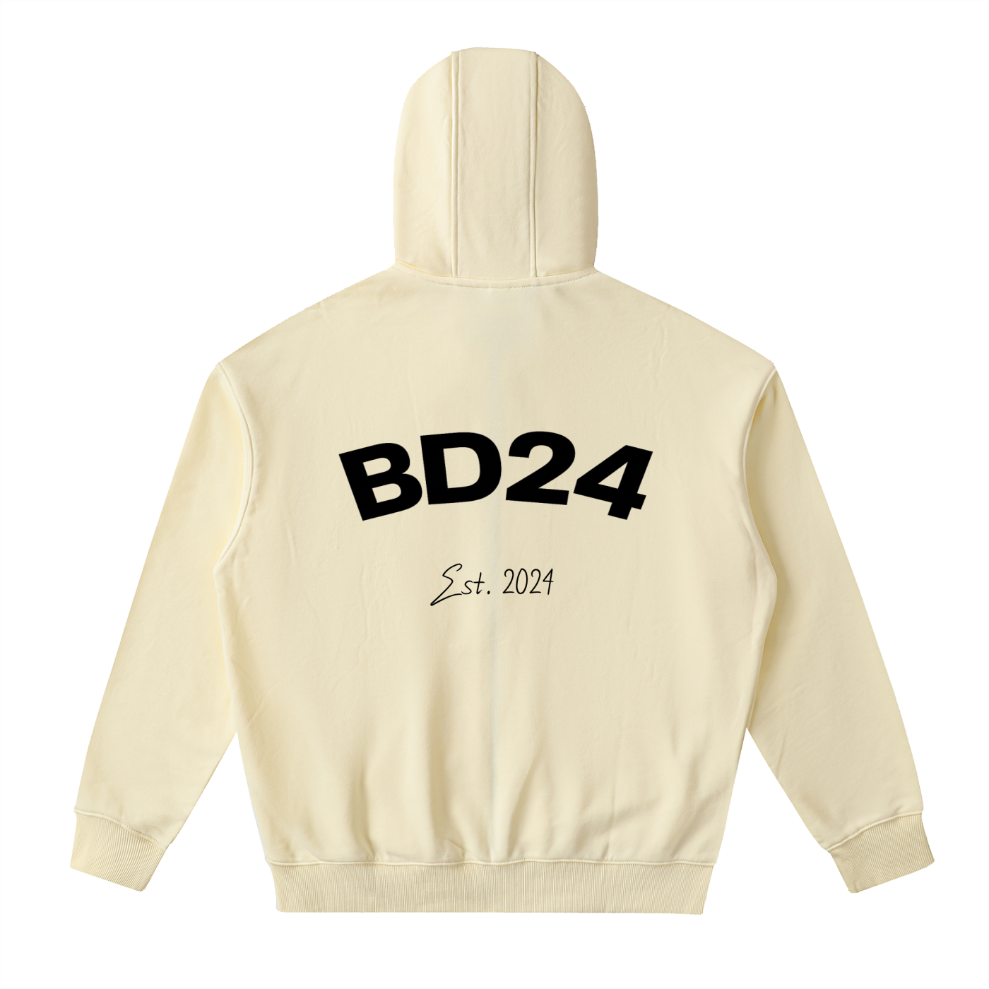 Drop-Shoulder Zip Up Hoodie