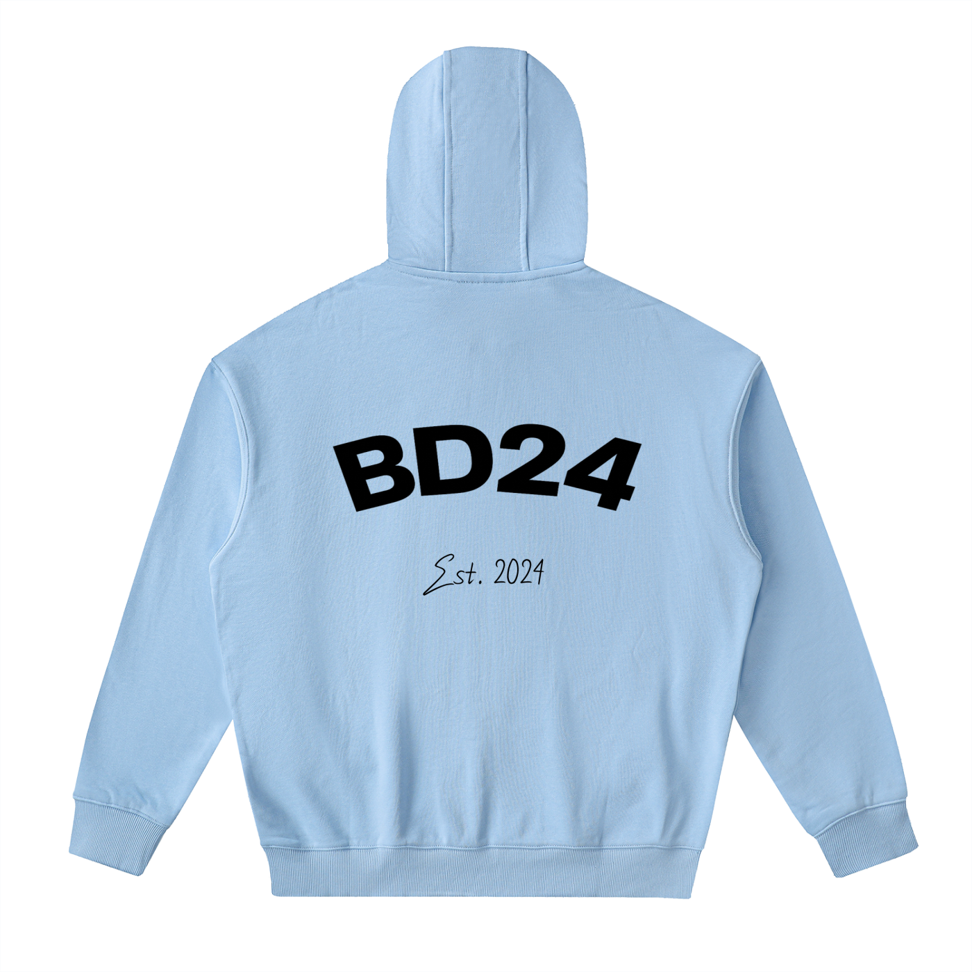 Drop-Shoulder Zip Up Hoodie